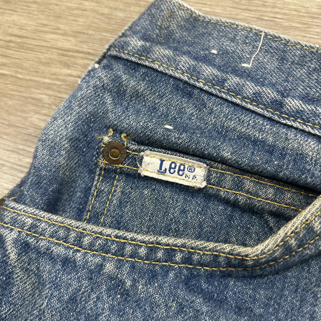 Vintage 80s Lee Riders Jeans Mens 32x31 Blue Straight Leg Denim Union Made USA