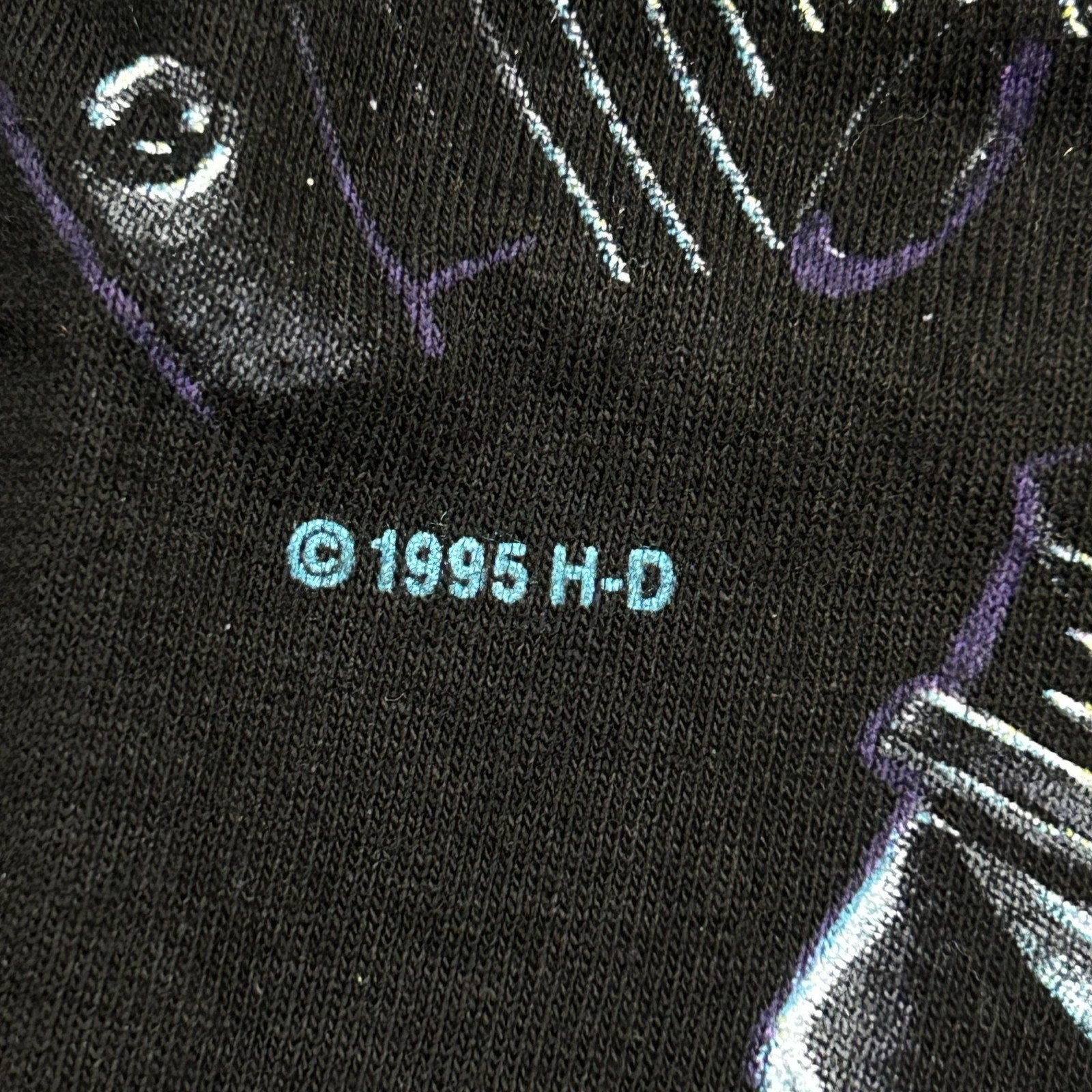 Vintage Harley Davidson Sleeveless Shirt Mens Large Purple Electric Engine 1995