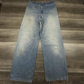 Vintage 70s Levis Jeans 32x32 Blue Wide Leg Flare Bell Bottom Talon Orange Tab
