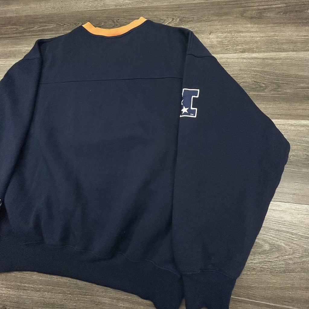 Vintage Chicago Bears Sweatshirt Mens Large Blue NFL Football Lee Sport 90s