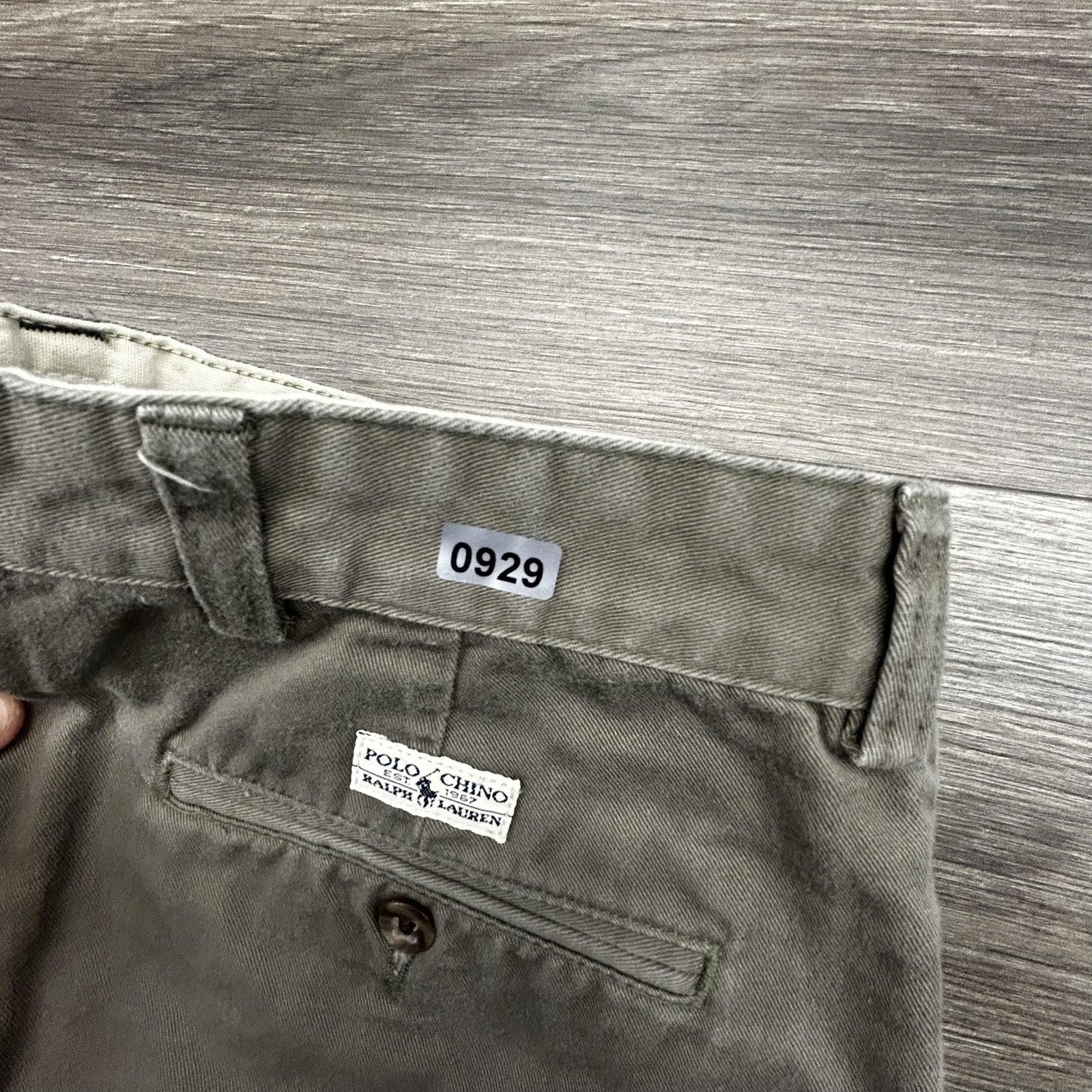 Vintage Polo Ralph Lauren Pleated Shorts Mens 32 Green Chino 6" Inseam Canvas