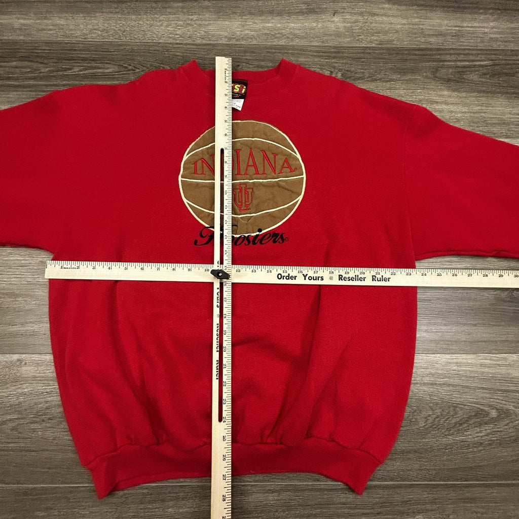 Vintage Indiana Hoosiers Sweatshirt Mens XL Red Basketball Crewneck 90s USA