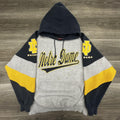 Vintage Notre Dame Fighting Irish Hoodie Mens XL Gray Football Sweatshirt 90s
