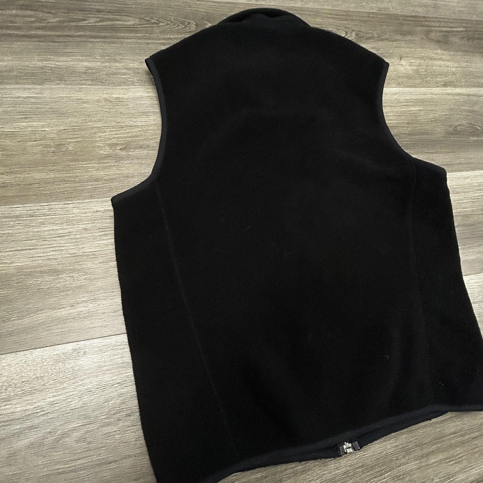 Vintage Patagonia Synchilla Fleece Vest Mens Medium Black Full Zip Gorp 90s USA