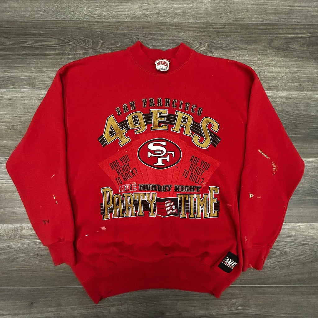 Vintage San Francisco 49ers Sweatshirt Mens XL Red NFL Football Nutmeg 90s USA