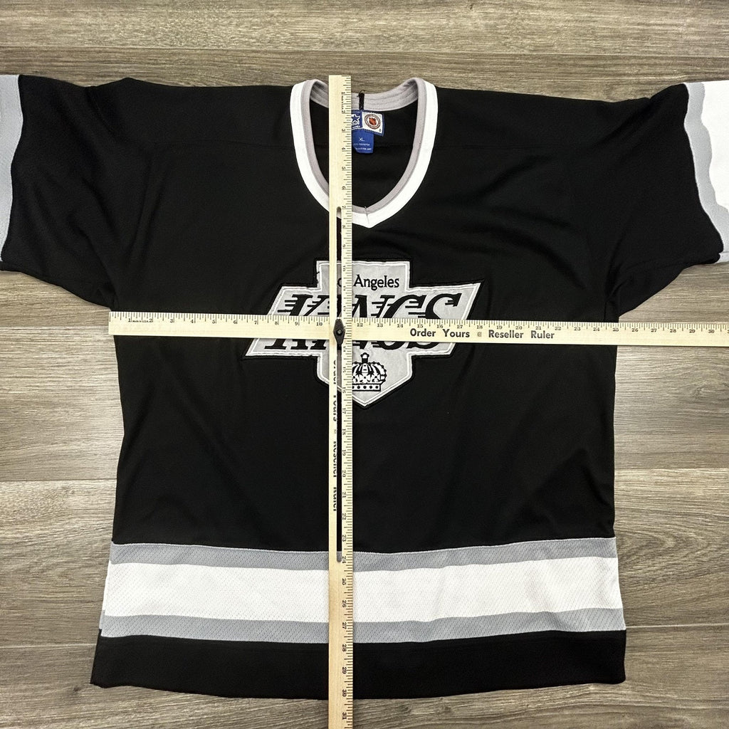 Vintage Los Angeles Kings Jersey Mens Extra Large Black NHL Hockey Starter 90s