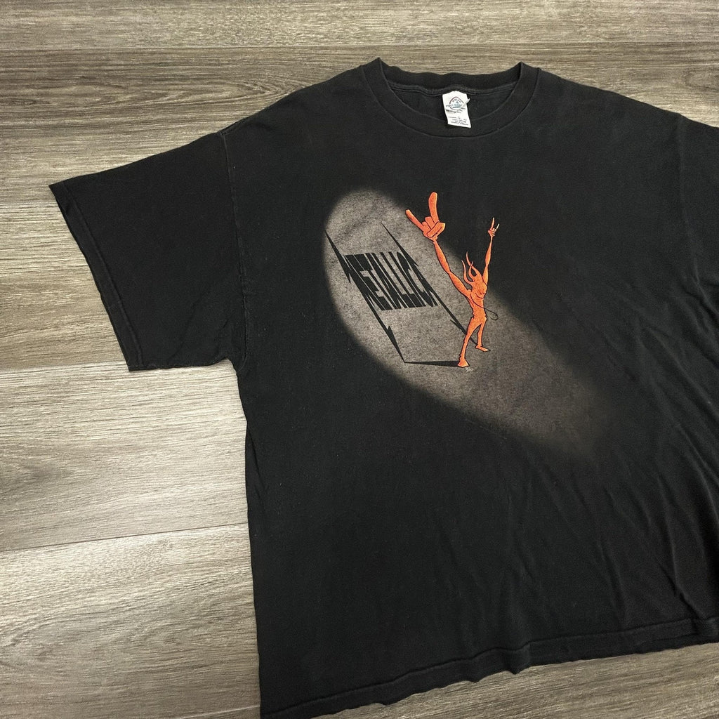 Vintage Metallica Shirt Mens Extra Large Black Devil Horns Sanitarium 2003 USA
