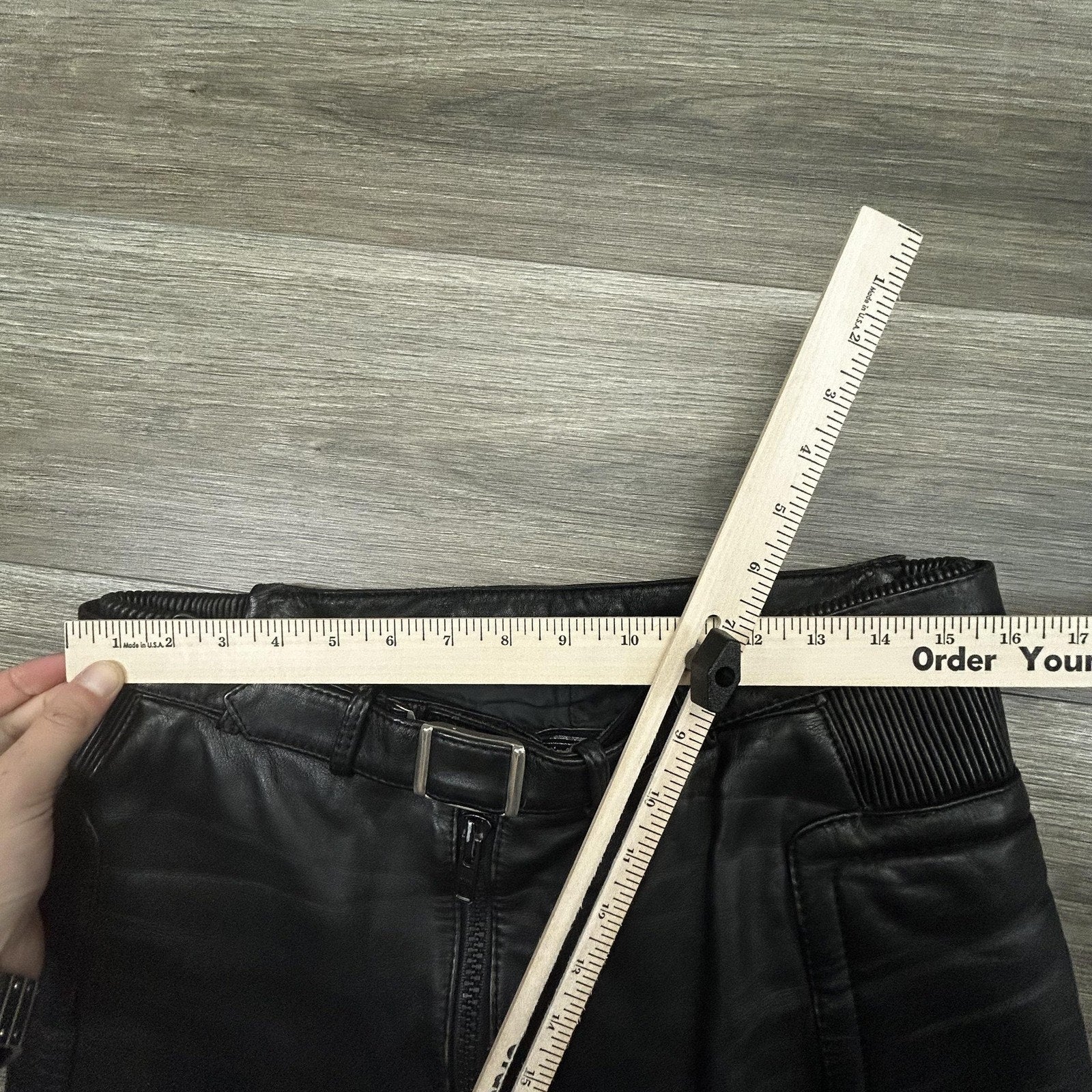 Vintage 80s Harley Davidson Hein Gericke Leather Pants Men 32 Black Padded Biker