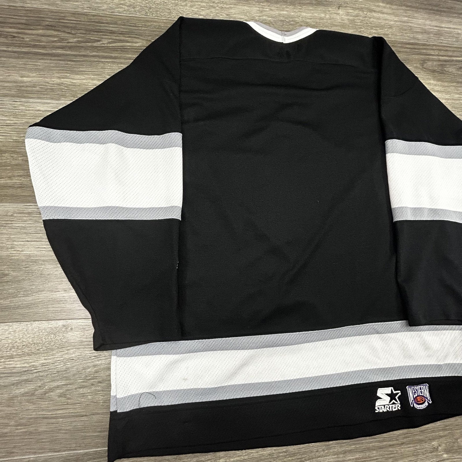 Vintage Los Angeles Kings Jersey Mens Extra Large Black NHL Hockey Starter 90s