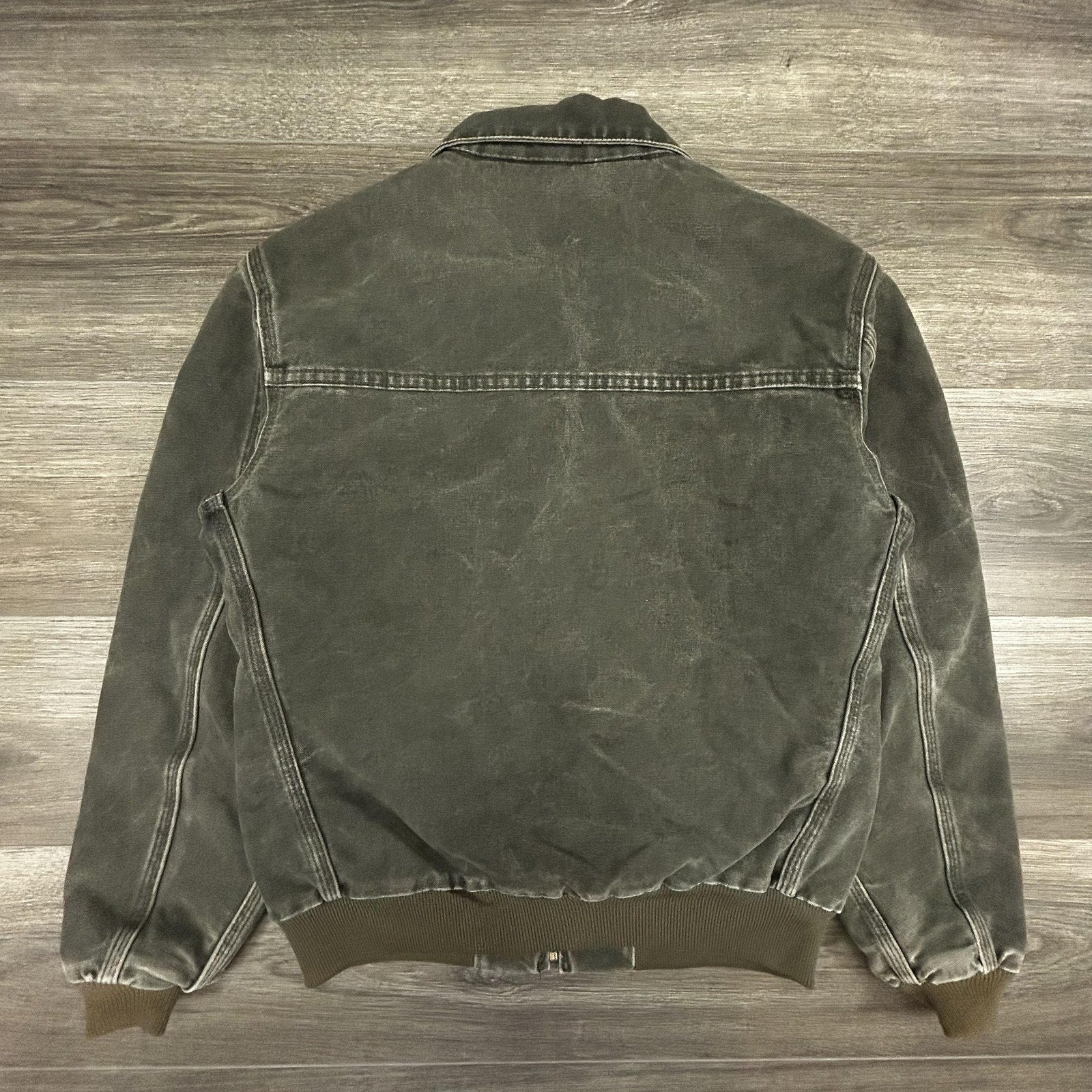 Vintage Carhartt Santa Fe Jacket Mens Medium (Yth XL) Green J14 MOS Moss 90s
