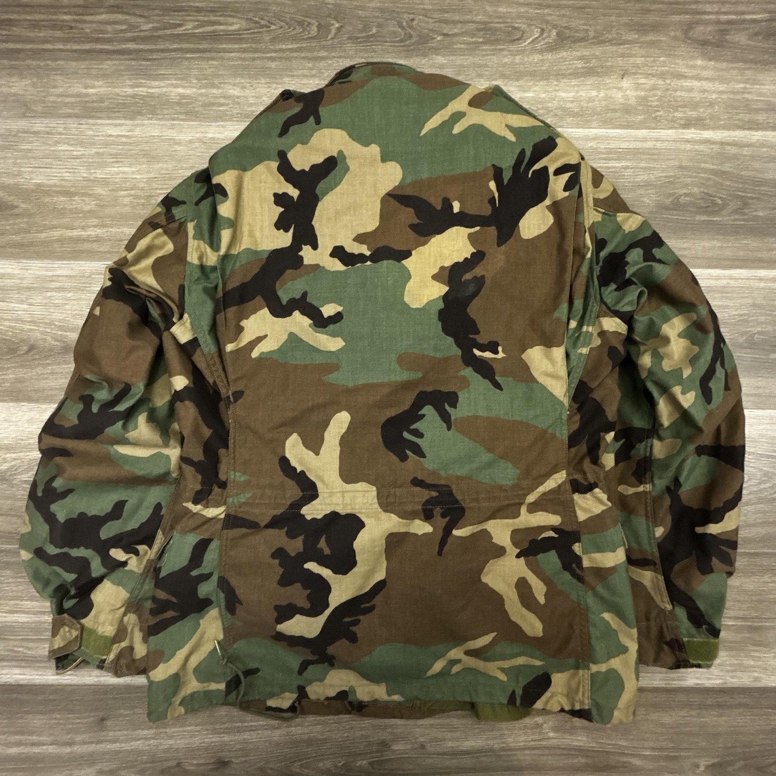Vintage US Military M65 Field Jacket Mens Medium Long Camo Coat Cold Weather 90s