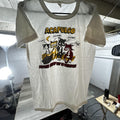 Vintage 70s Weed Shirt Mens Small White Single Stitch Drinking Cannabis Funny