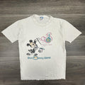 Vintage 80s Disney Mickey Mouse Shirt Mens Medium White 20 Magical Years USA