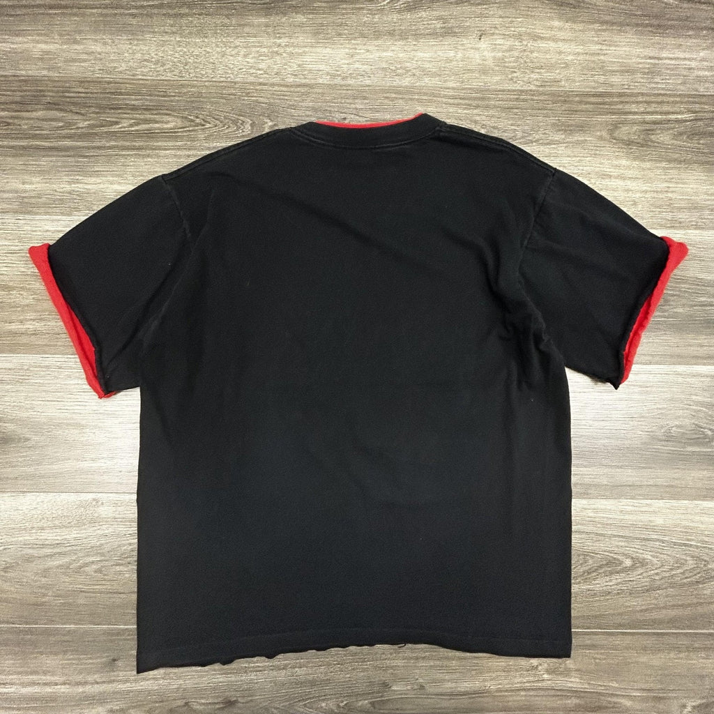 Vintage Chicago Bulls Shirt Mens XL Black Double Sleeve NBA Basketball 90s USA