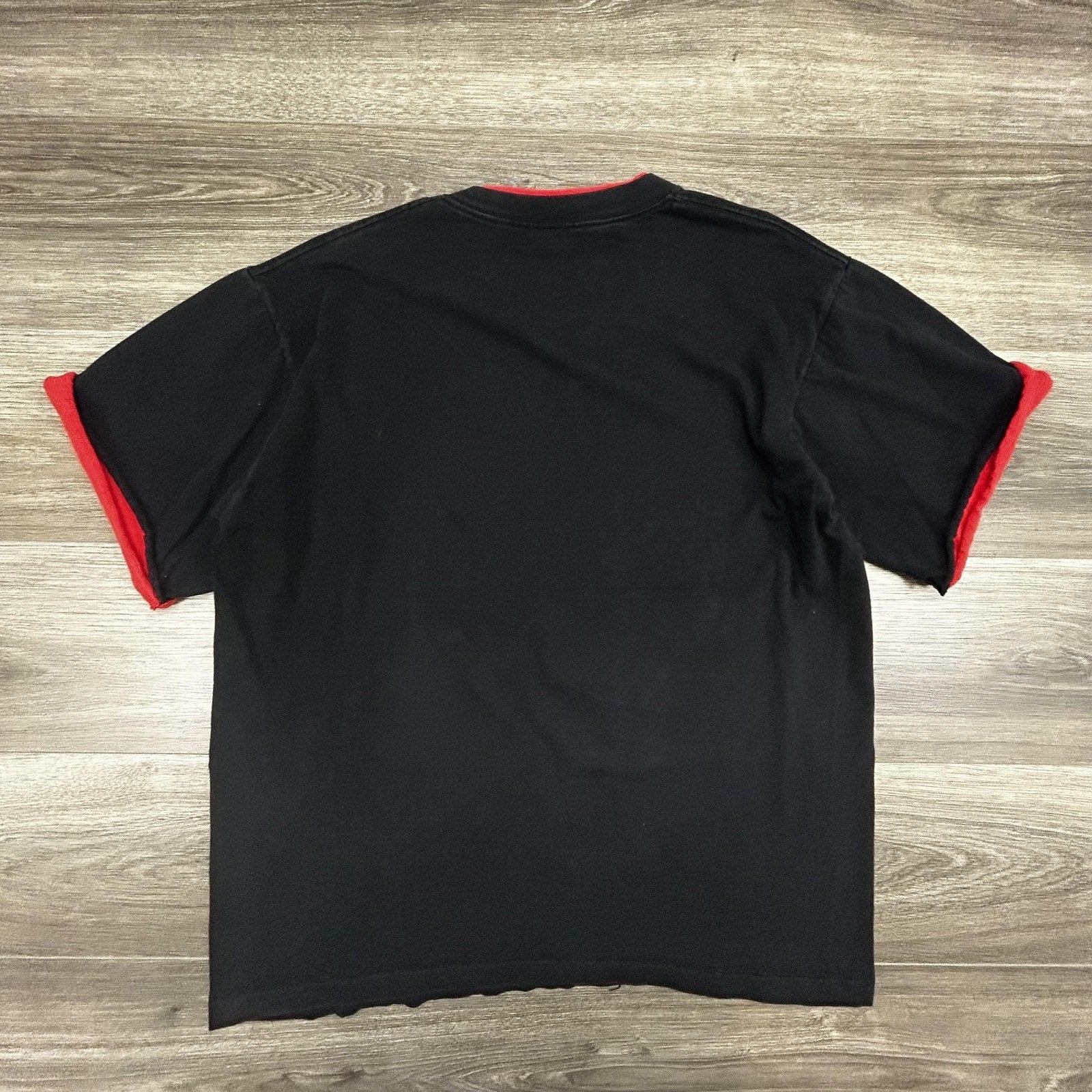 Vintage Chicago Bulls Shirt Mens XL Black Double Sleeve NBA Basketball 90s USA
