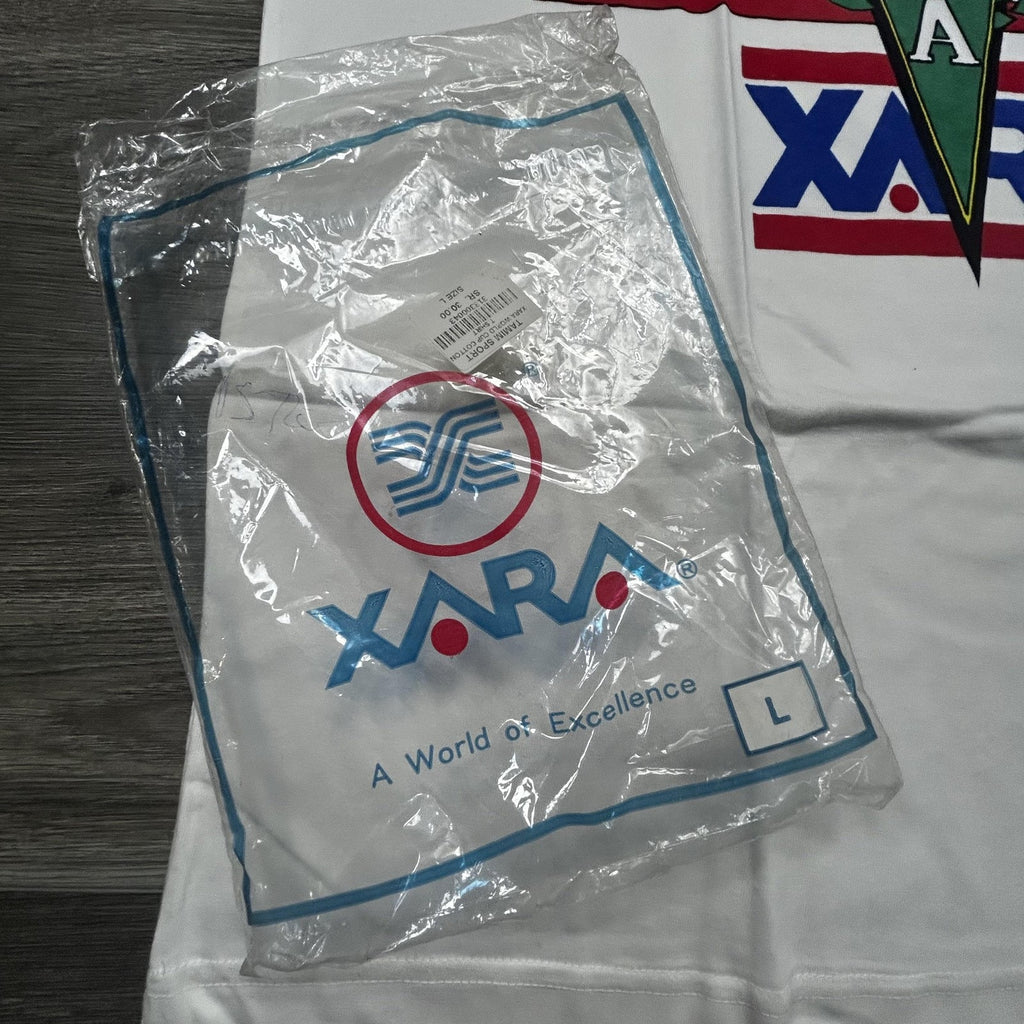 Vintage World Cup Shirt Mens Large White Team USA Los Angeles Xara Soccer 90s