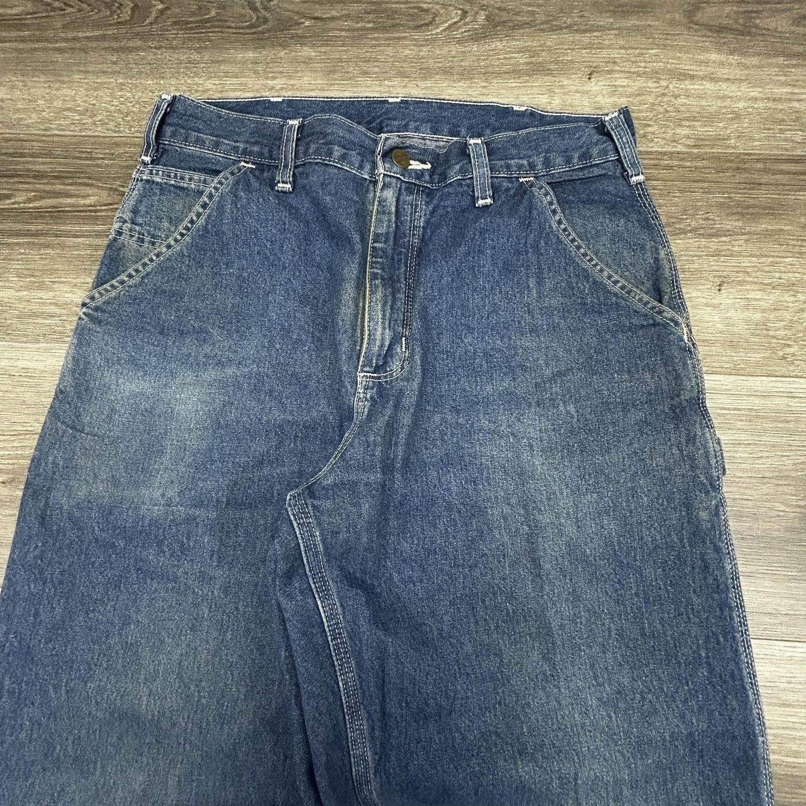 Vintage Carhartt Carpenter Jeans Mens 32x29 Relaxed Wide Leg Baggy Denim B13DST