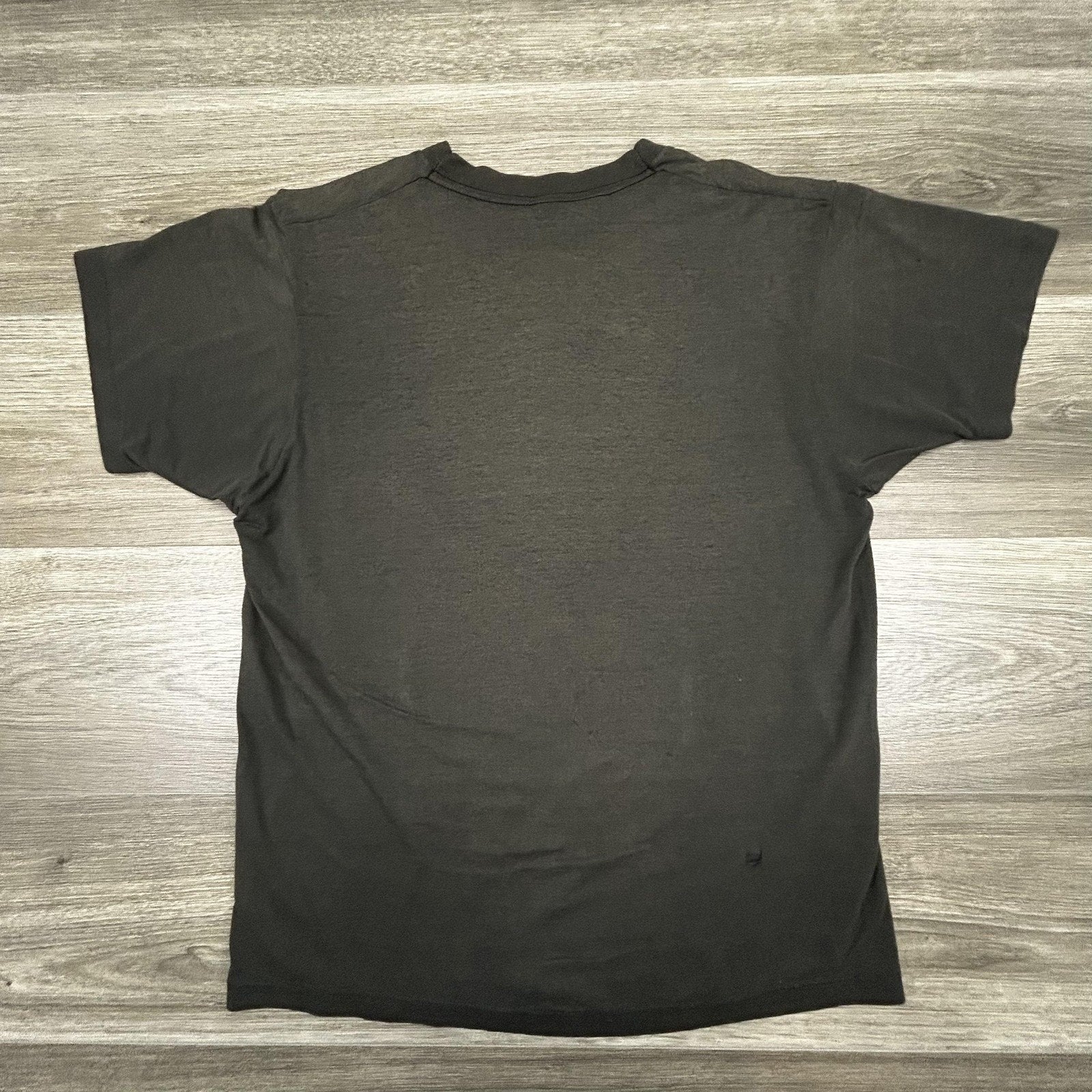 Vintage Eclipse Band Shirt Mens Small Black Solar Eclipse Faded 90s Made USA