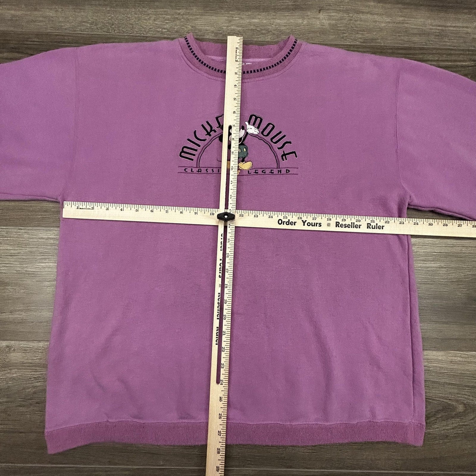 Vintage Disney Mickey Mouse Sweatshirt Adult Extra Large Purple Cute Womens 90s