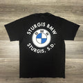 Vintage BMW Motorcycle Shirt Mens Medium Black Sturgis Racing Beamer 90s