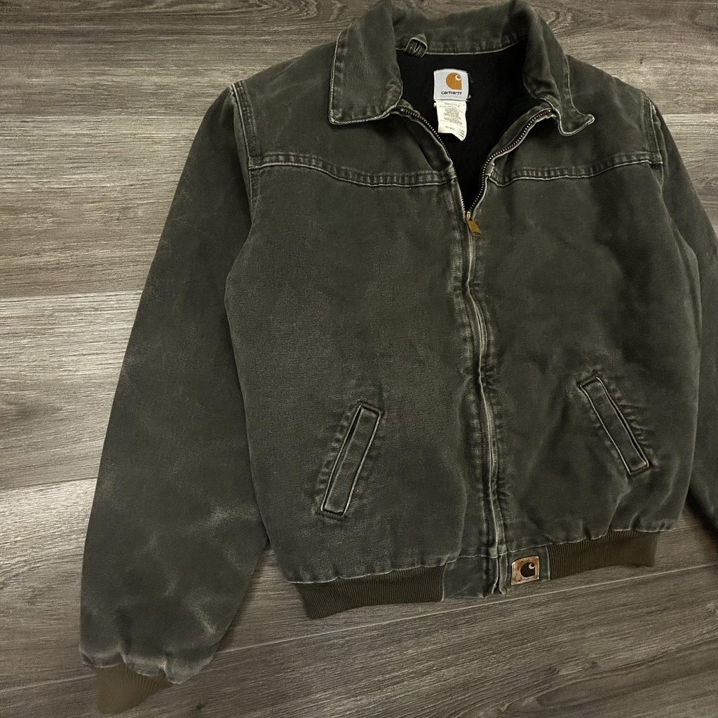Vintage Carhartt Santa Fe Jacket Mens Medium (Yth XL) Green J14 MOS Moss 90s