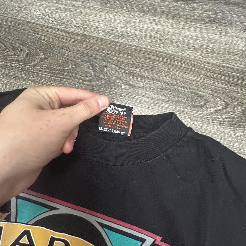 Vintage Harley Davidson Shirt Mens Large Black Eagle Single Stitch 1993 90s USA