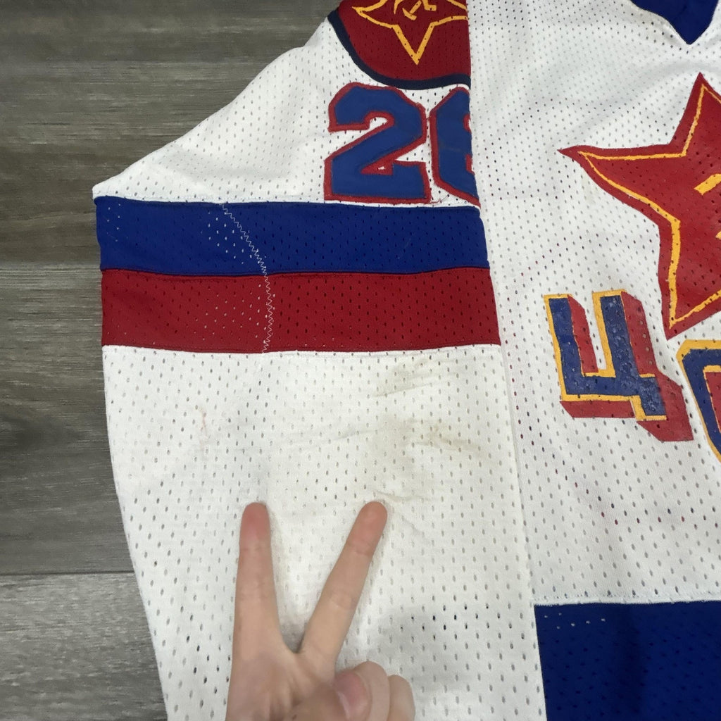 Vintage CSKA Moscow Hockey Jersey Mens XL White Soviet Union Hammer Sickle USA