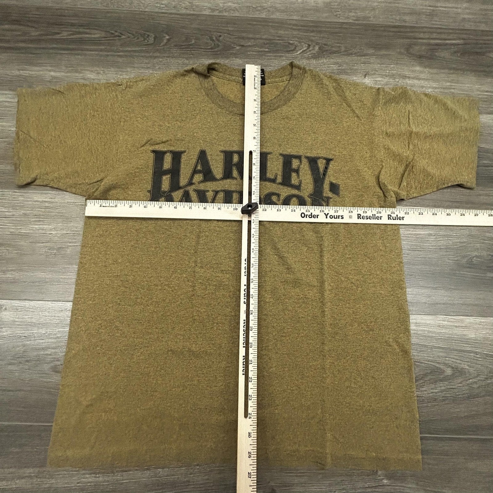 Vintage Harley Davidson Shirt Mens Large Gold Single Stitch Eagle Made USA 80s