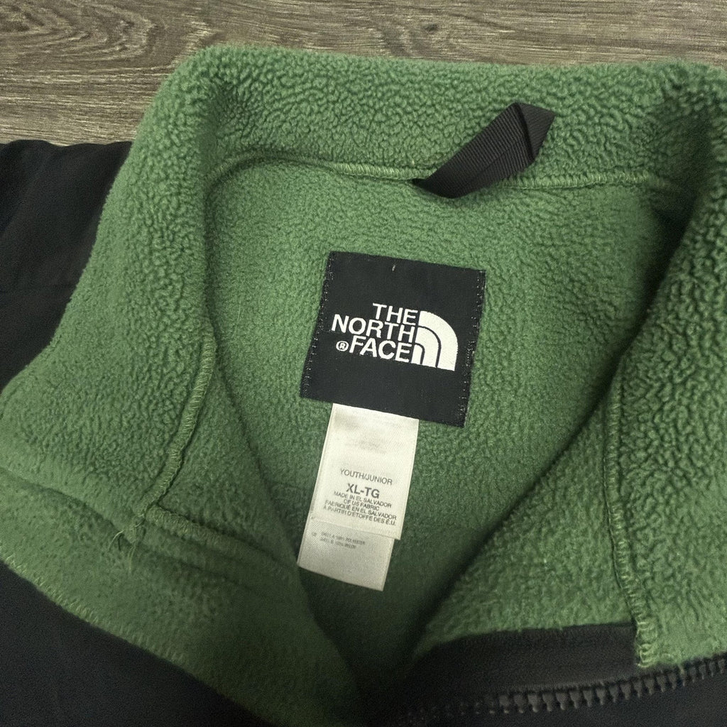 Vintage North Face Retro Denali Fleece Jacket Youth XL Green Gorp Hiking 90s