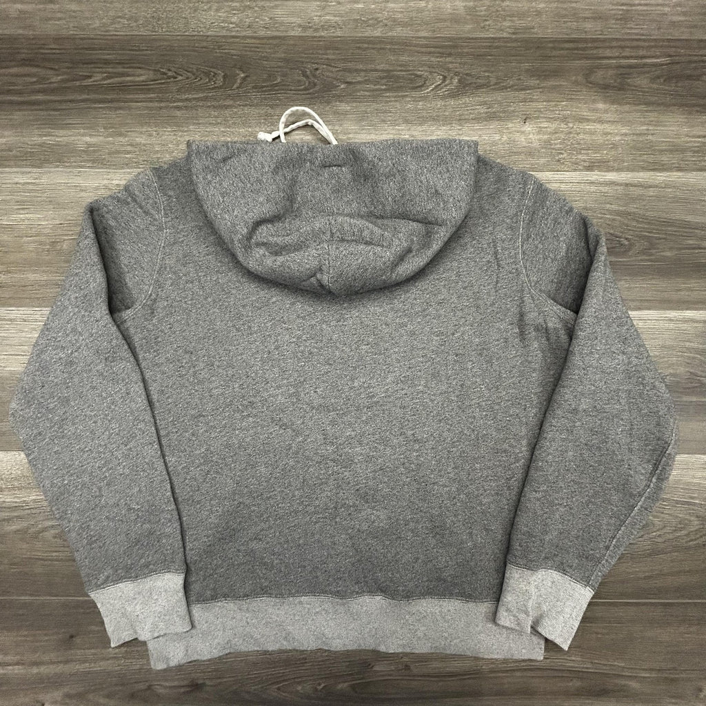 Polo Ralph Lauren Hoodie Mens Large Gray New York NY 1967 Graphic Logo Two Tone