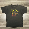 Vintage Eclipse Band Shirt Mens Small Black Solar Eclipse Faded 90s Made USA