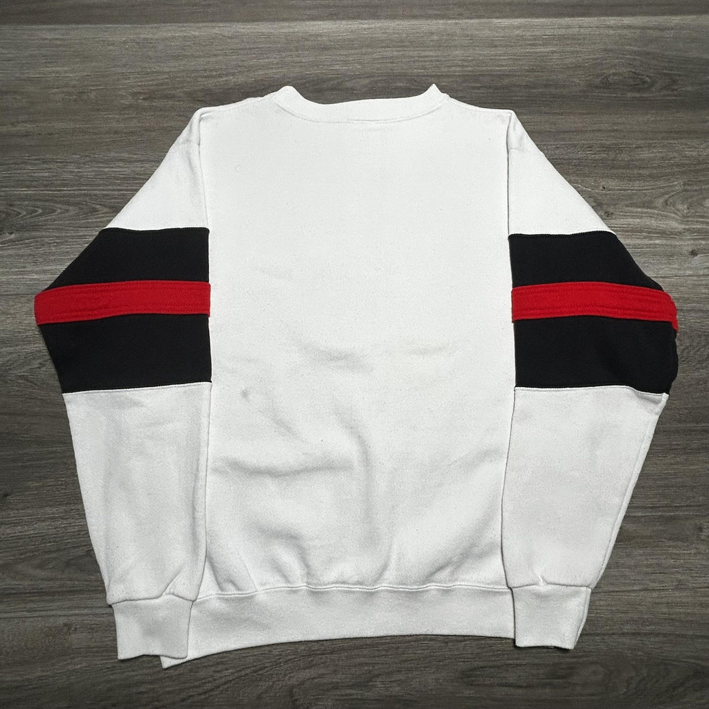 Vintage Disney Mickey Mouse Sweatshirt Mens XL White Graphic Rugby 90s Made USA