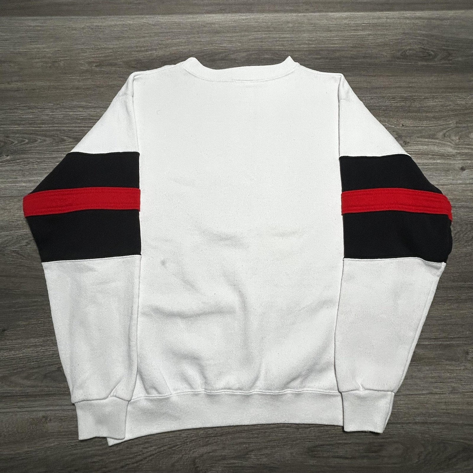 Vintage Disney Mickey Mouse Sweatshirt Mens XL White Graphic Rugby 90s Made USA