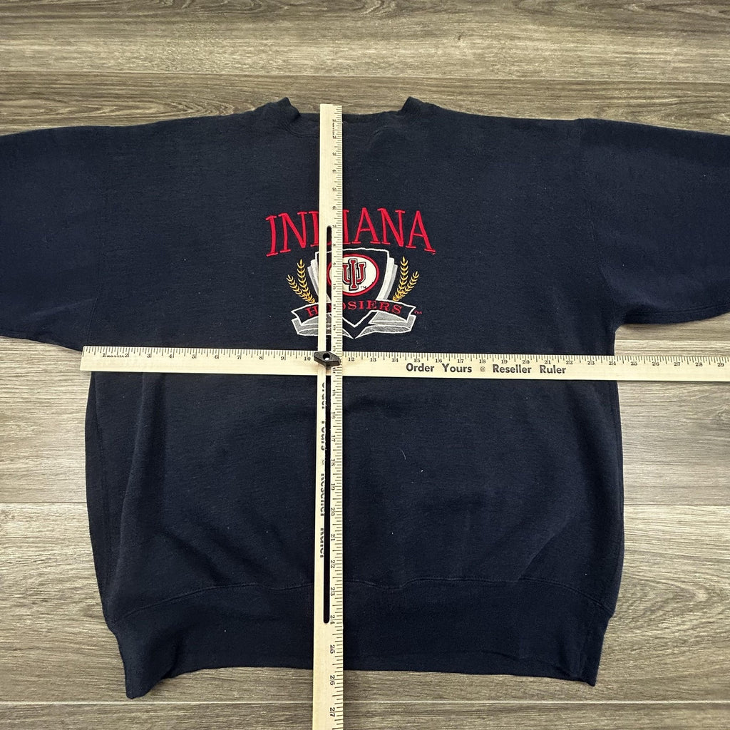 Vintage Indiana Hoosiers Sweatshirt Mens XL Navy Blue NCAA Basketball 90s