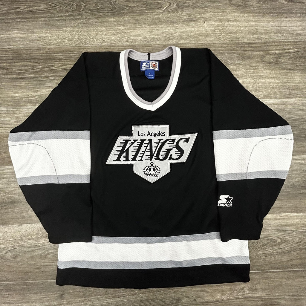 Vintage Los Angeles Kings Jersey Mens Extra Large Black NHL Hockey Starter 90s
