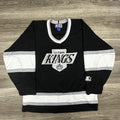 Vintage Los Angeles Kings Jersey Mens Extra Large Black NHL Hockey Starter 90s