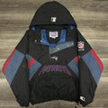 Vintage Starter New England Patriots Jacket Mens XL Black NFL Football 90s RARE