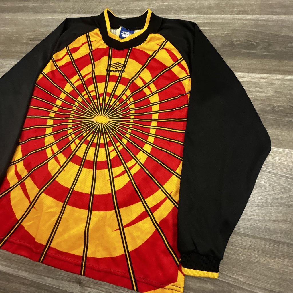 Vintage Umbro Soccer Goalkeeper Jersey Shirt Mens Small Target Bullseye 90s USA
