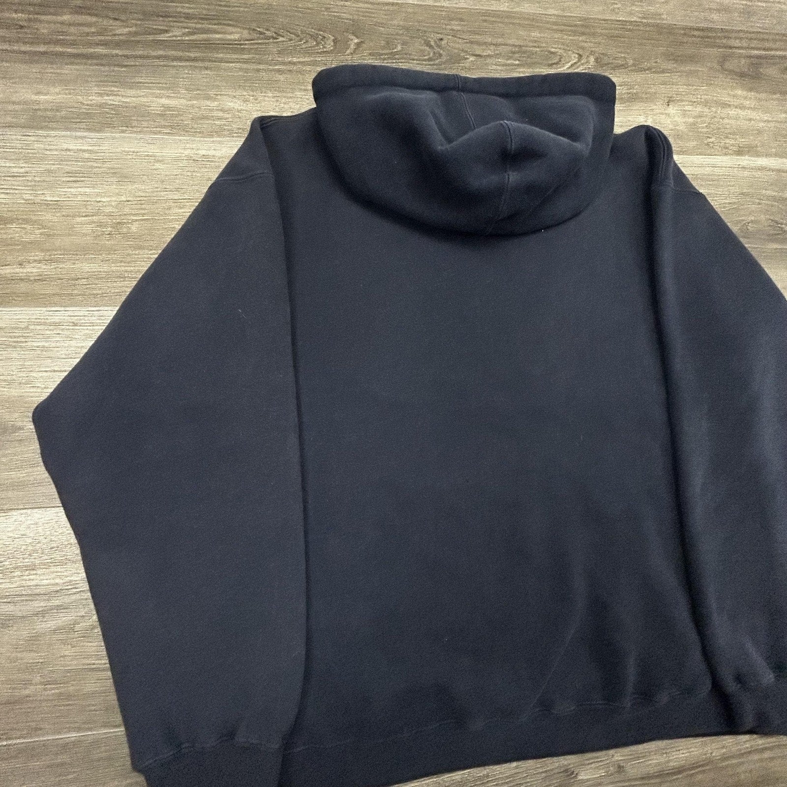 Vintage Etnies Hoodie Mens Large Navy Blue Pullover Skateboard Logo Grunge Y2K