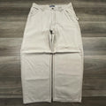 Vintage Old Navy Painter's Jeans Mens 36x30 Beige Relaxed Wide Leg Carpenter Y2K