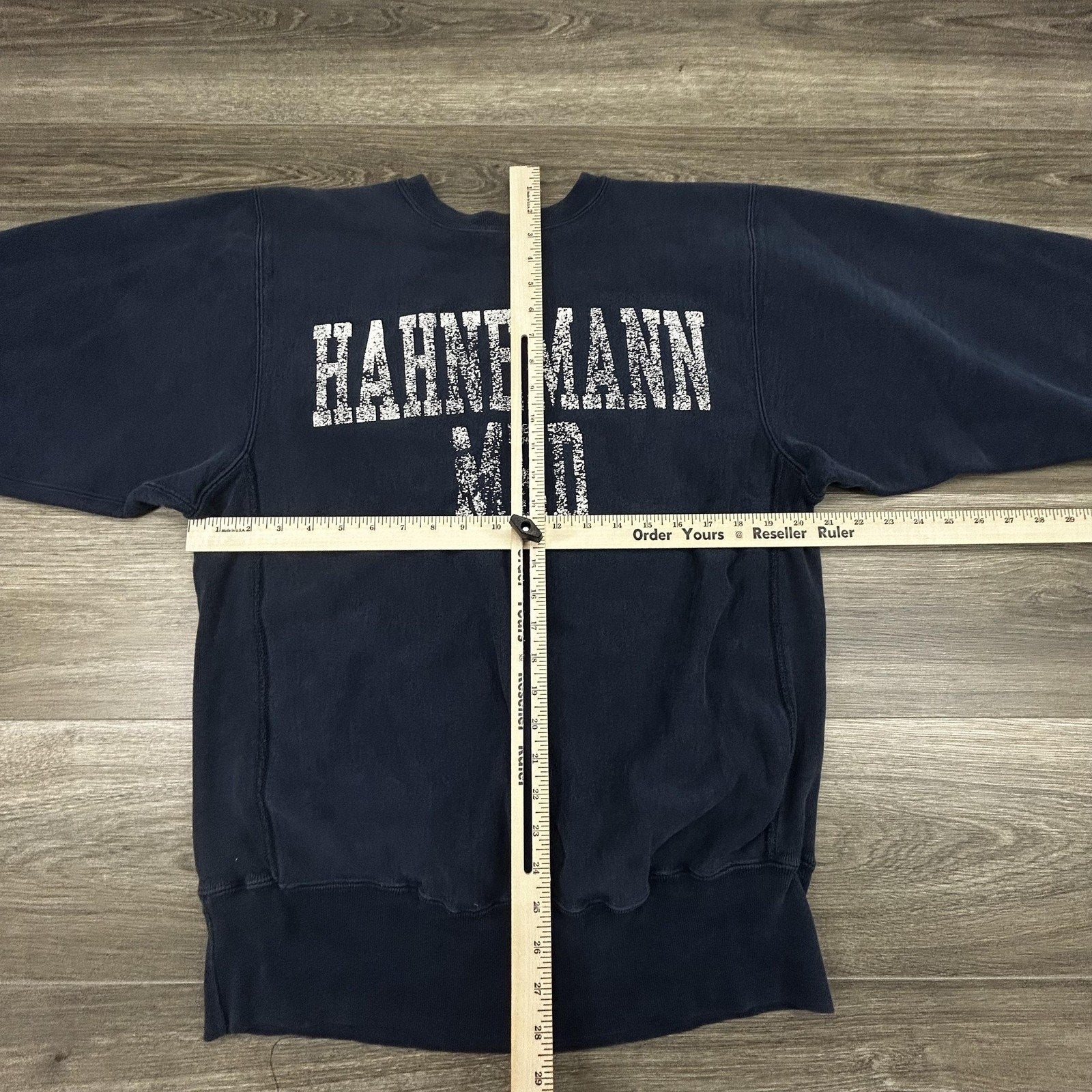 Vintage 90s Champion Reverse Weave Sweatshirt Mens XL Navy Hahnemann Med USA