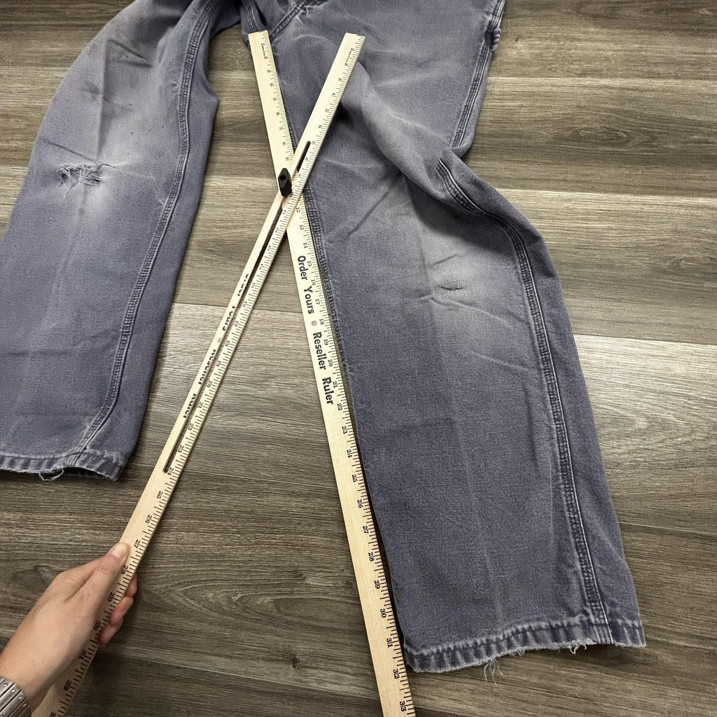 Vintage Carhartt Carpenter Pants Mens 38x32 B11 PTL Blue Baggy Relaxed Faded 90s