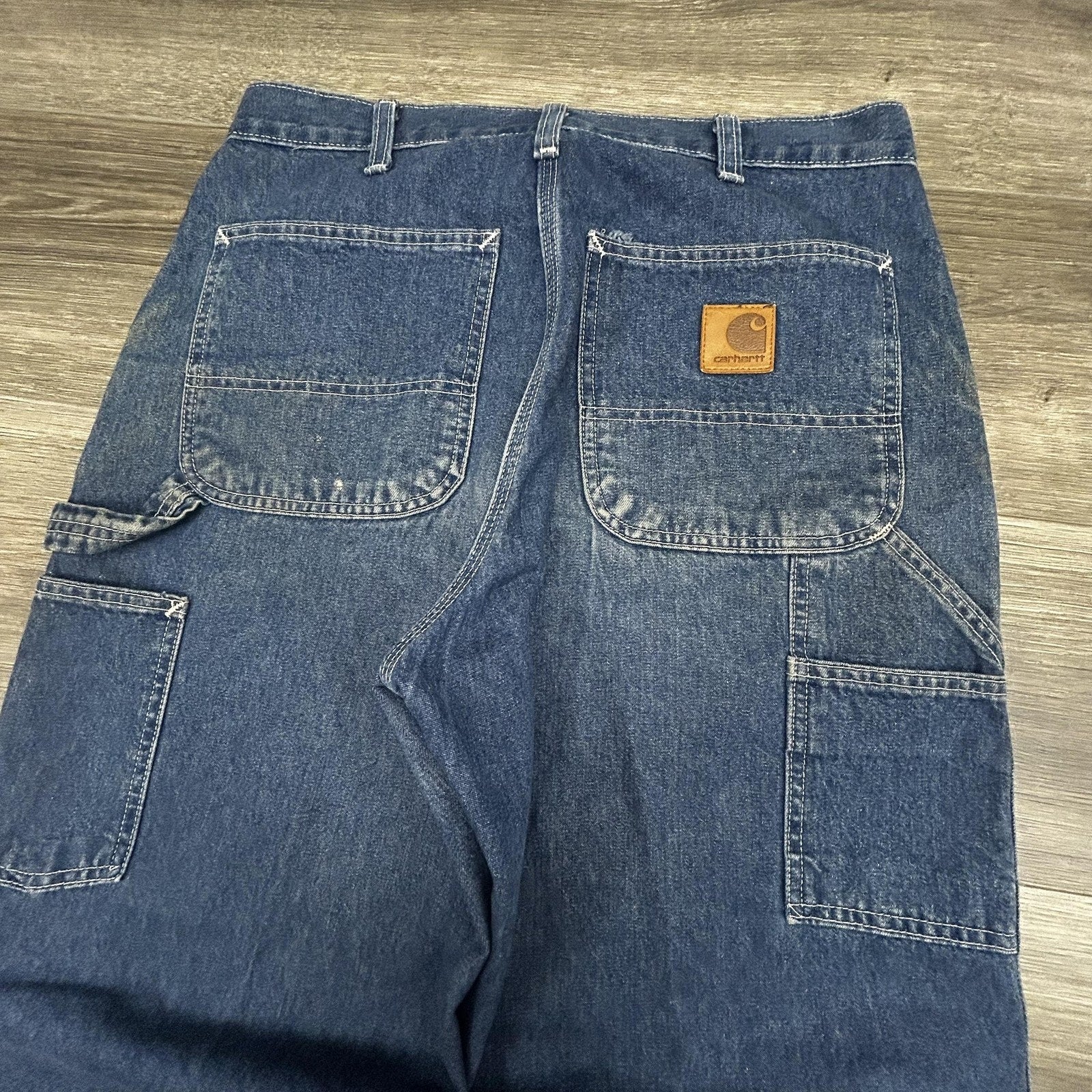Vintage Carhartt Carpenter Jeans Mens 32x29 Relaxed Wide Leg Baggy Denim B13DST
