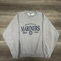 Vintage Seattle Mariners Sweatshirt Mens XL Gray MLB Baseball Lee Pullover 90s