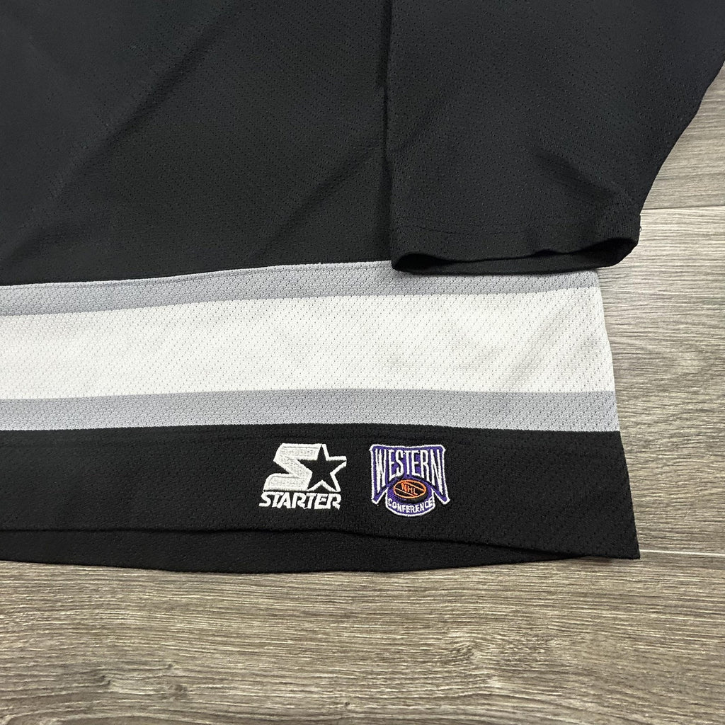 Vintage Los Angeles Kings Jersey Mens Extra Large Black NHL Hockey Starter 90s