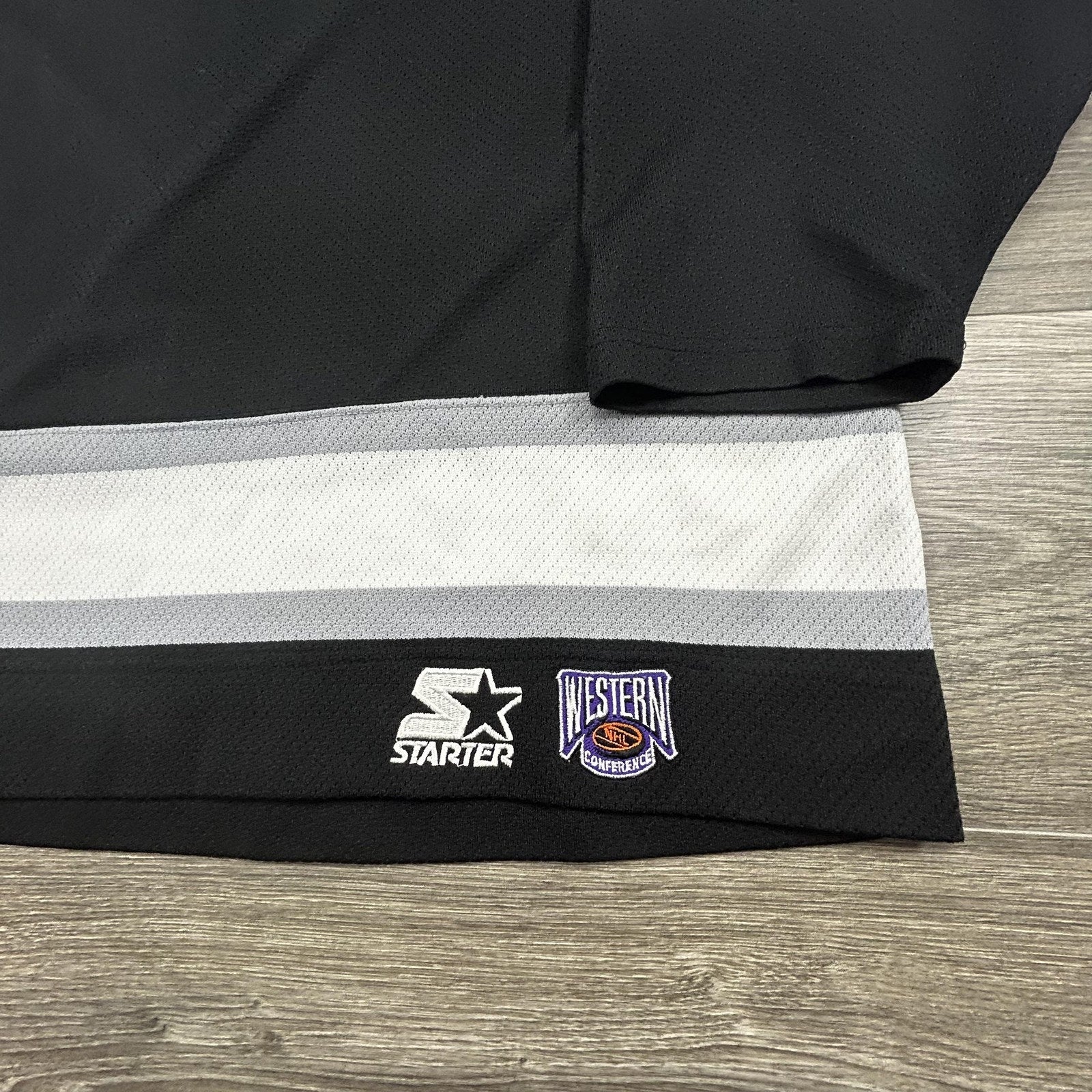 Vintage Los Angeles Kings Jersey Mens Extra Large Black NHL Hockey Starter 90s