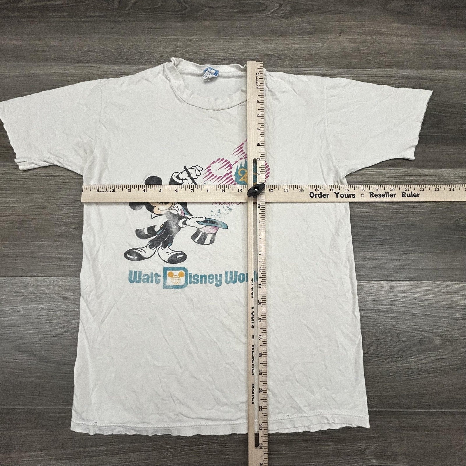 Vintage 80s Disney Mickey Mouse Shirt Mens Medium White 20 Magical Years USA