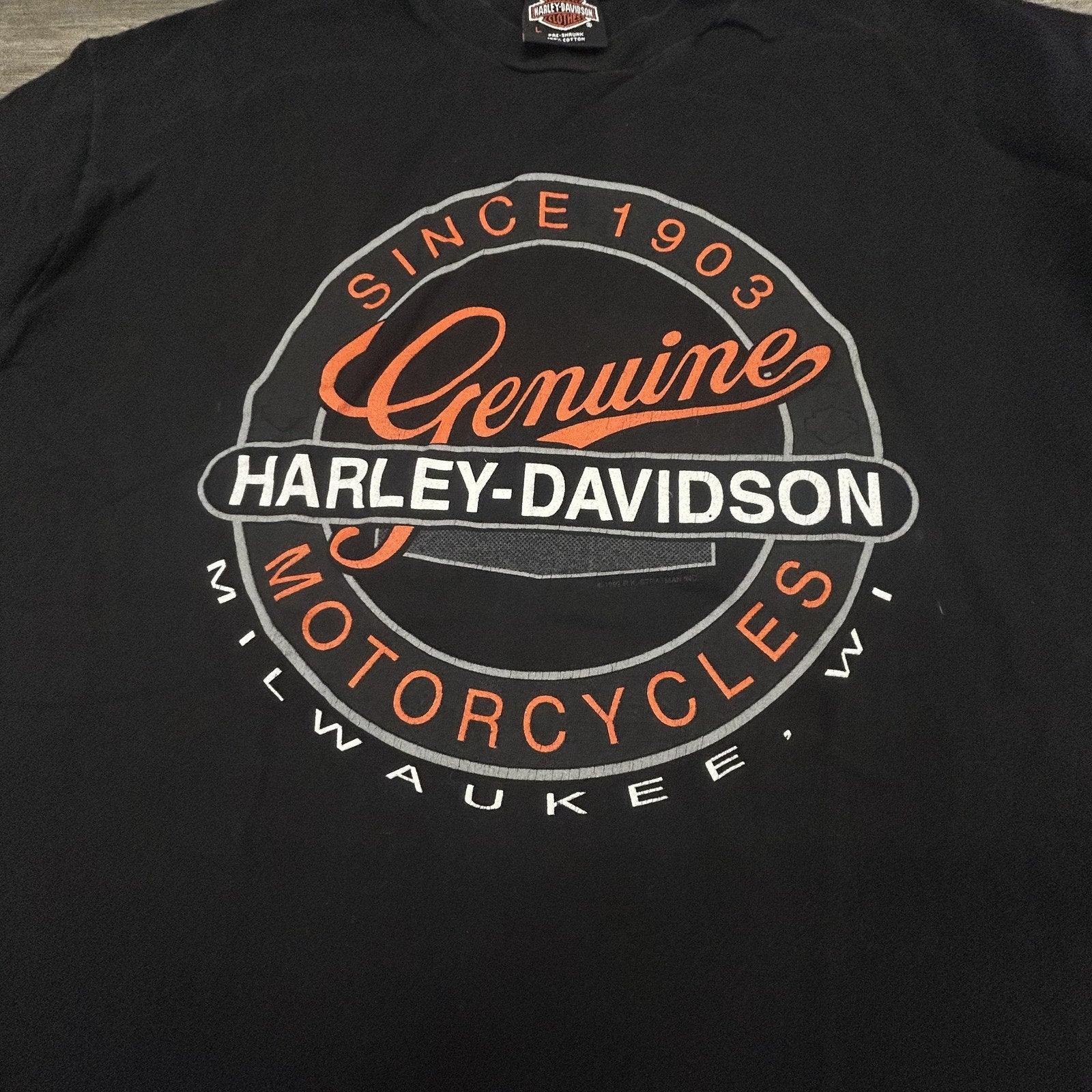 Vintage Harley Davidson Shirt Mens Large Black Daytona Bike Week 1994 90s USA
