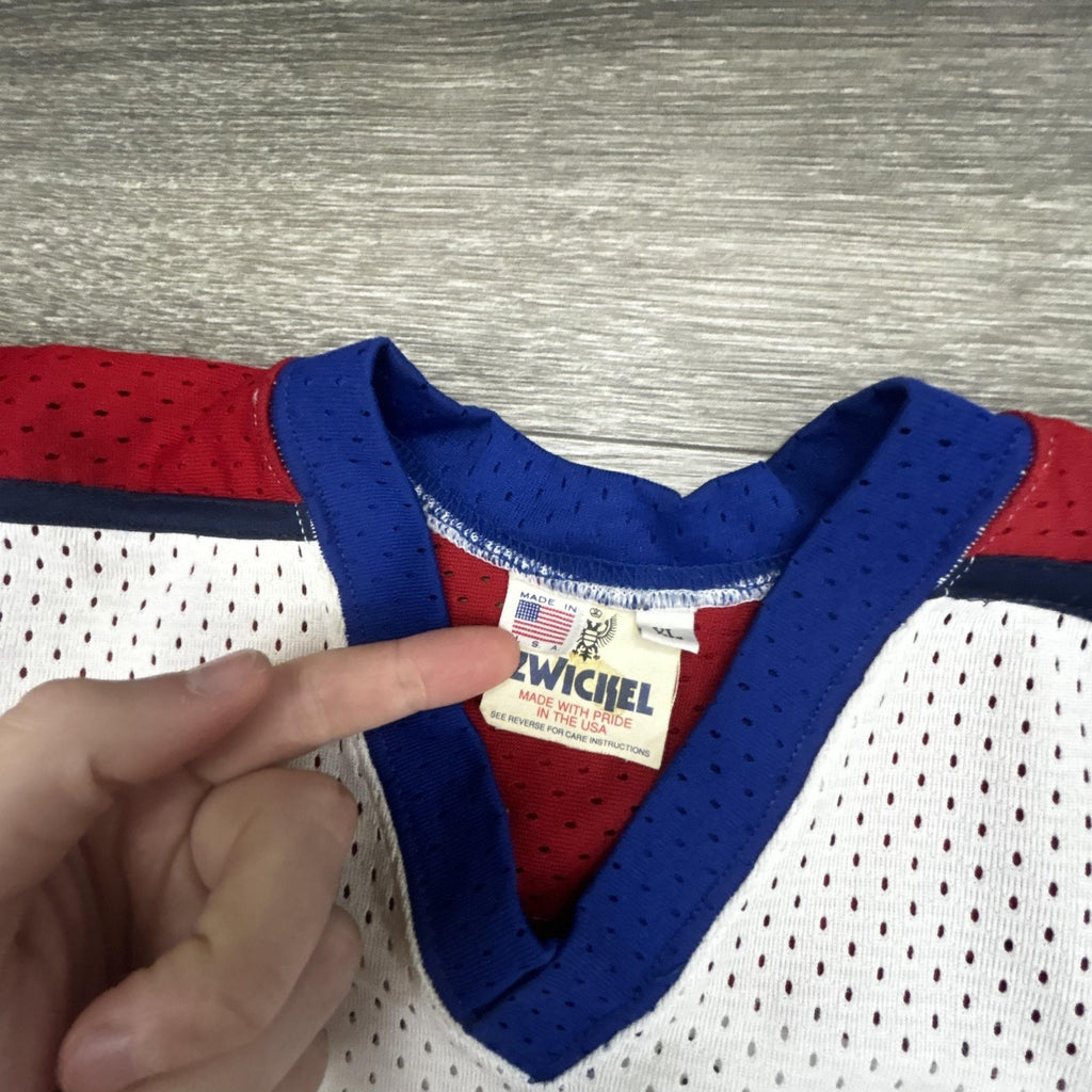 Vintage CSKA Moscow Hockey Jersey Mens XL White Soviet Union Hammer Sickle USA