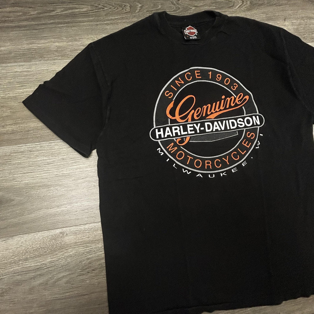 Vintage Harley Davidson Shirt Mens Large Black Daytona Bike Week 1994 90s USA